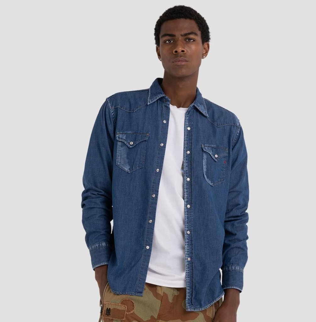 REPLAY M long sleeve shirt M4023 000 620 40A 007 sz