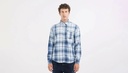Replay shirt Camicia INDIGO CHECKED COTTON 