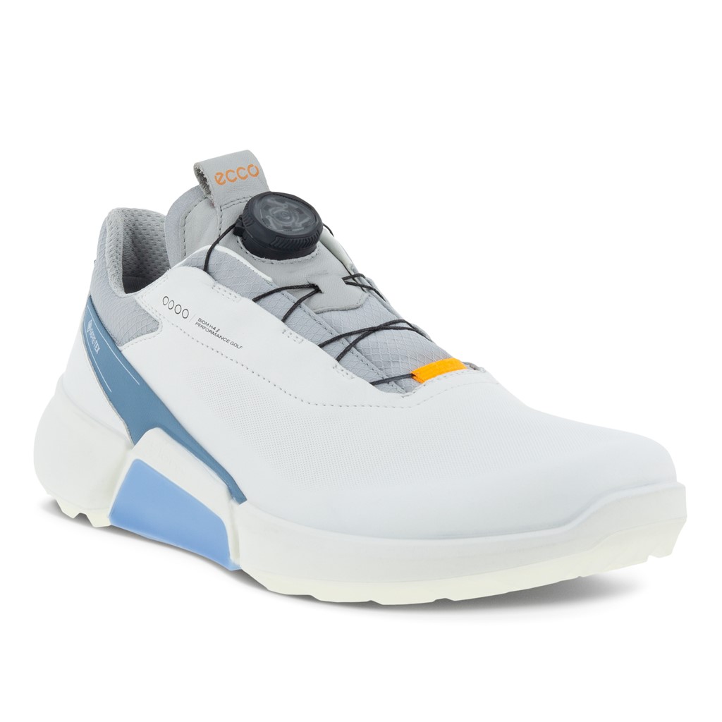 ECCO Golf Biom H4 M WHITE RETRO BLUE