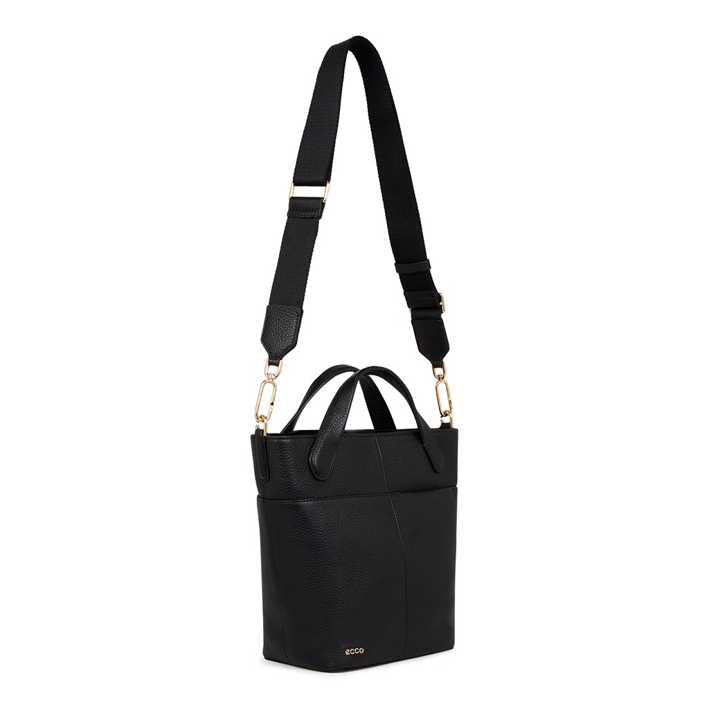 ECCO Tote S Pebbled Leather BLACK