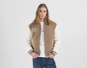 Giubbotto WOOLEN MELTON & SOFT PU