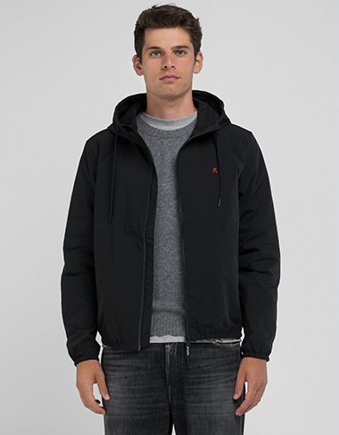 Giubbotto MICRO POLY OXFORD Hoodie Jacket