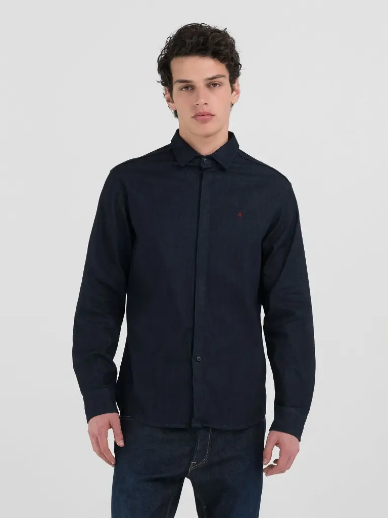 Camicia 6 OZ STRETCH INDIGO DENIM 