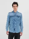 REPLAY M Shirt Camicia 6.5 OZ DEEP BLUE DENIM 