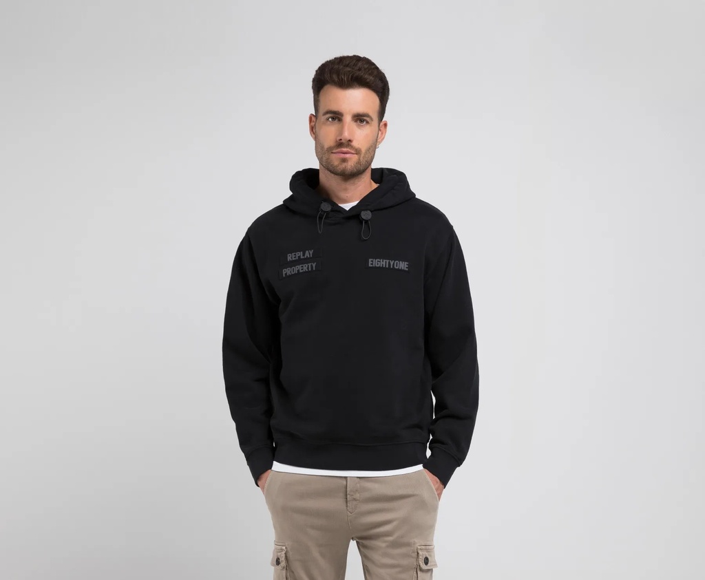 REPLAY Felpa PEACH HAND COTTON FLEECE 