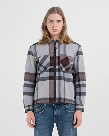 Replay Camicia CHECKED COTTON FLANNEL 