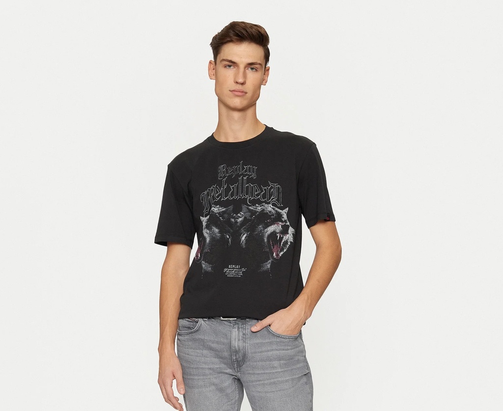 T-Shirt PIECE DYED HEAVY COTTON JERSEY 