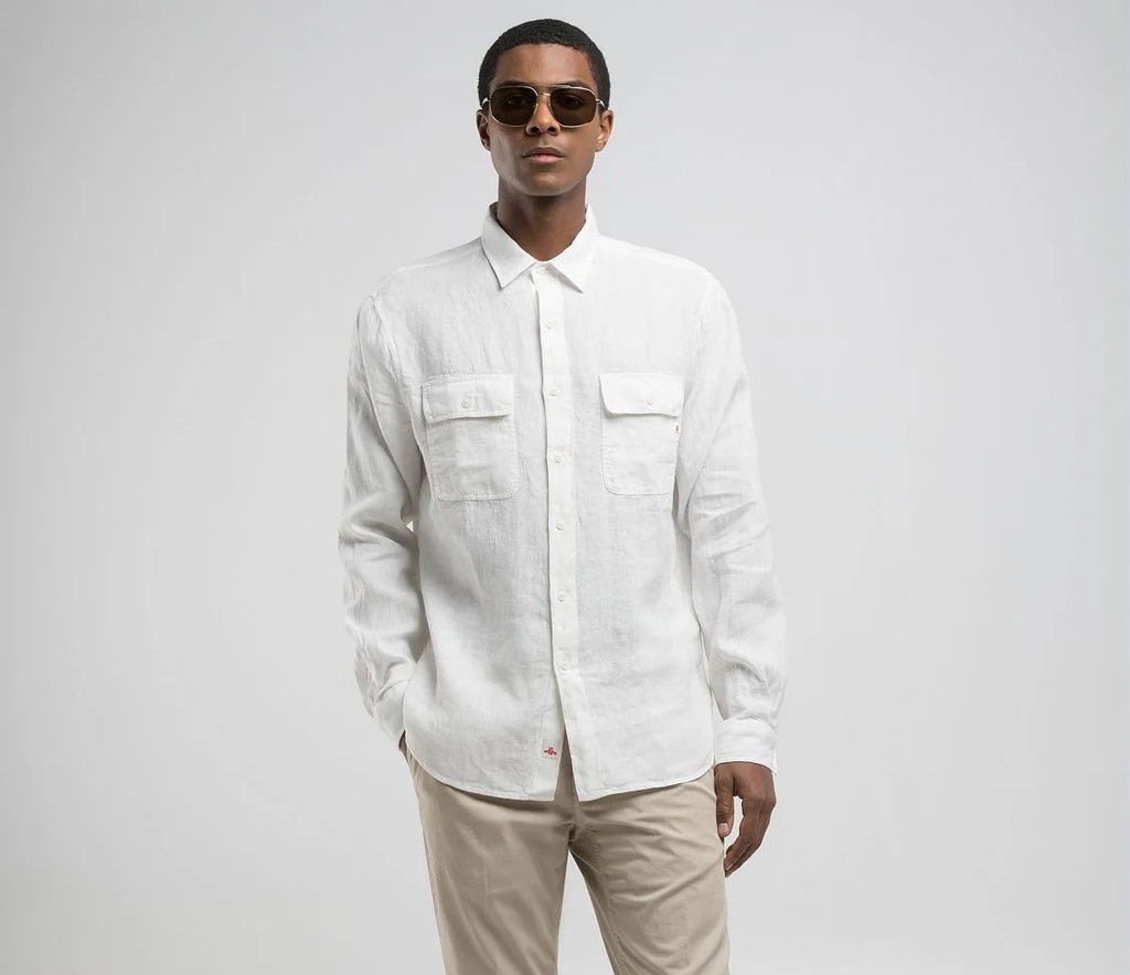 Camicia GARMENT DYED LINEN shirt REPLAY