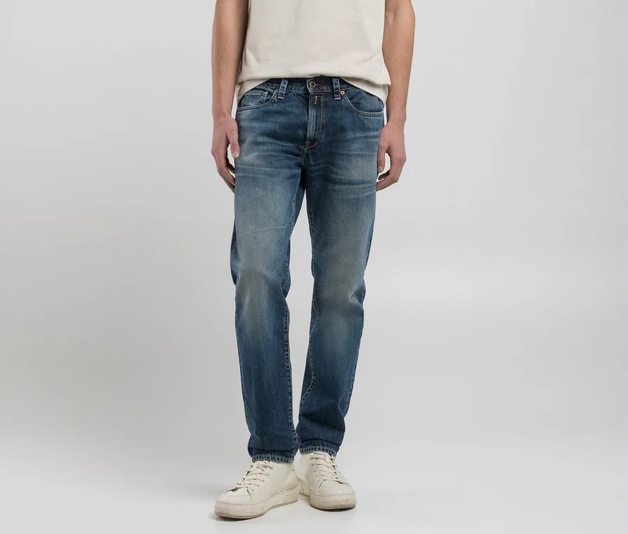 Pantalone 12 OZ DEEP INDIGO COTTON DENIM 