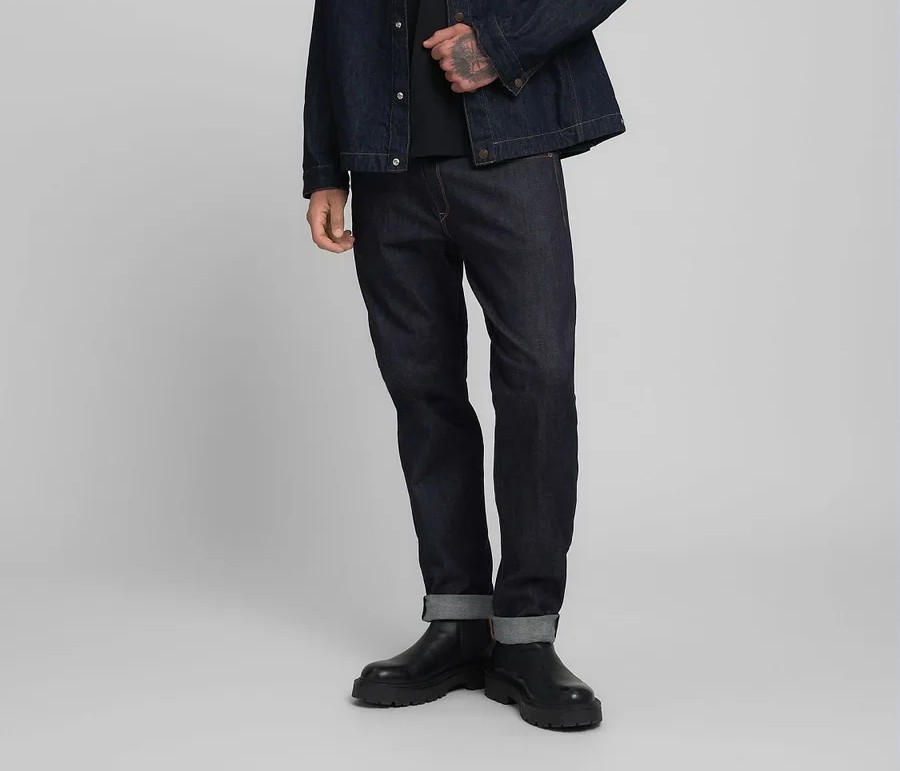 Pantalone 11.5 OZ DEEP BLUE INDIGO STRETCH DENIM 