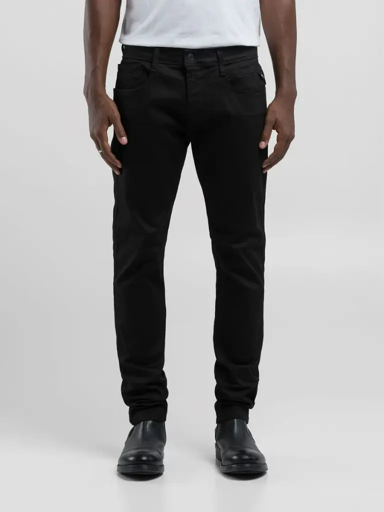 ANBASS SLIM-FIT JEANS Hyperflex Forever Dark