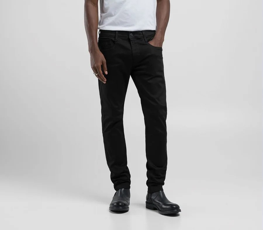 ANBASS SLIM-FIT JEANS Hyperflex Forever Dark