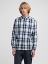 Replay Camicia YARN DYED INDIGO CHECK 