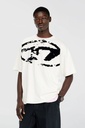 DIESEL MEN'S T-SHIRT, T-BOXT-N14, WHITE