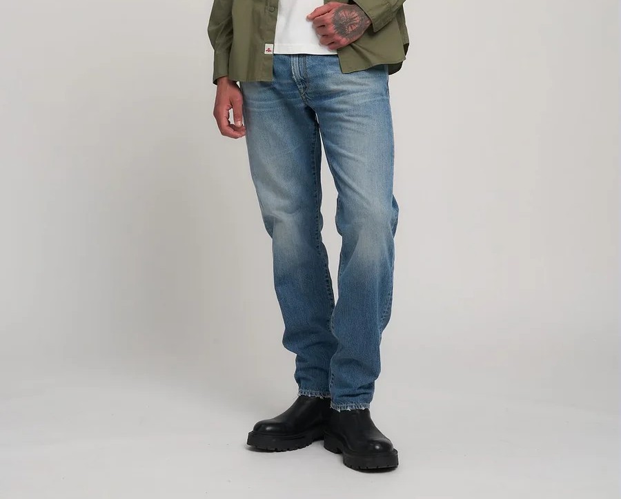 Pantalone 12 OZ DEEP INDIGO COTTON DENIM 