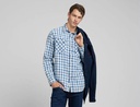 Camicia BLEACHED INDIGO CHECKED COTTON 