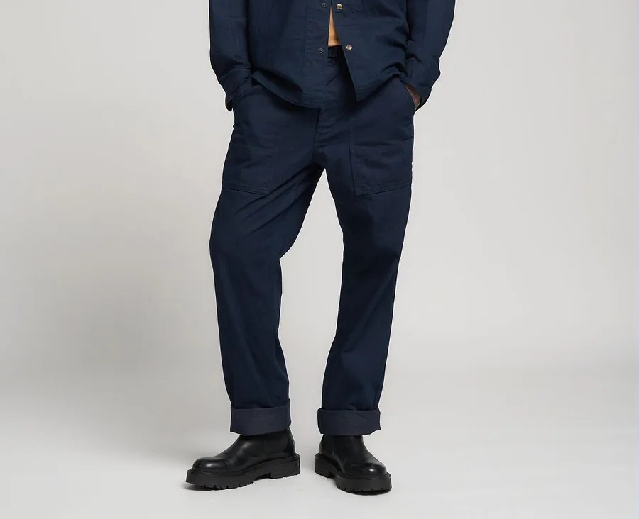 Pantalone 10 OZ COTTONHEMP INDIGO DENIM 