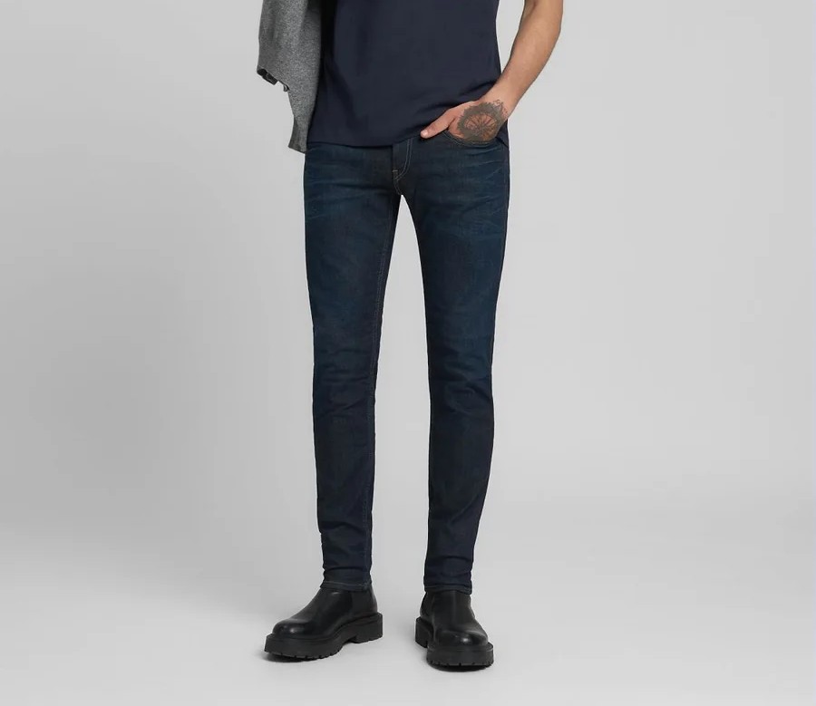 DARK INDIGO SUPER STRETCH DENIM 