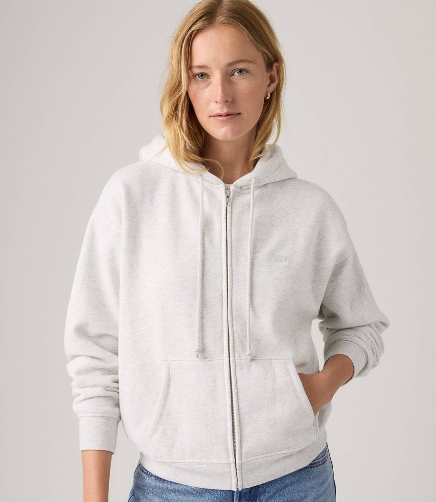 EVERYDAY ZIP HOODIE ORBIT HEATHER GRAY 