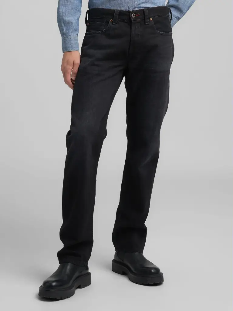 Pantalone 11.5 OZ RECYCLED BLACK COTTON DENIM 098 