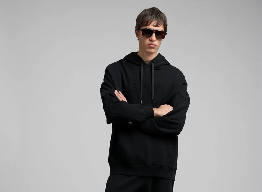 REPLAY Felpa COTTON FLEECE FOR MEN