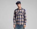 Camicia 6 OZ PRINTED INDIGO CHECKED COTTON 010 