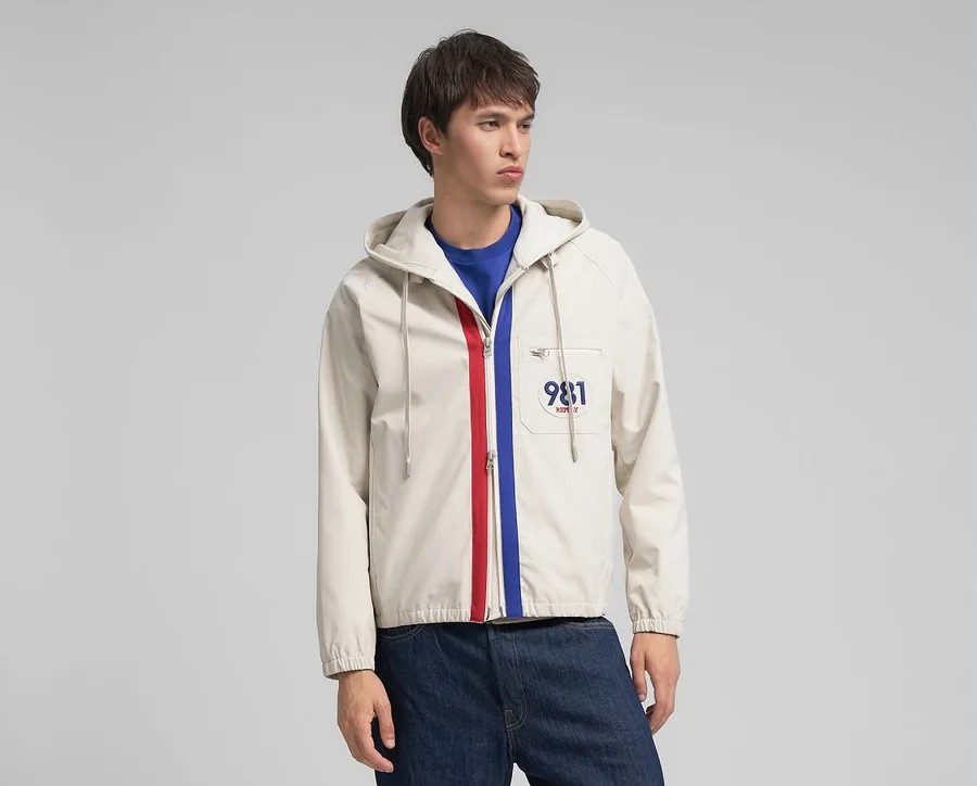 Giubbino POLY FINE TWILL JACKET WITH CONTRASTING DETAILS