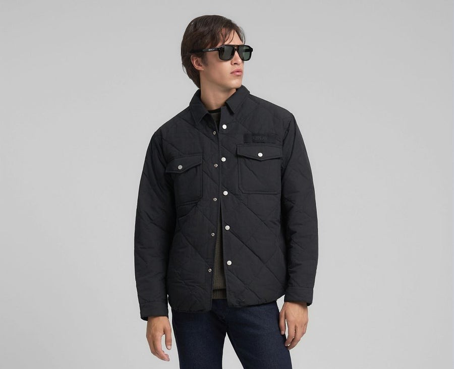 Giubbino COTTON NYLON CRINKLED JACKET