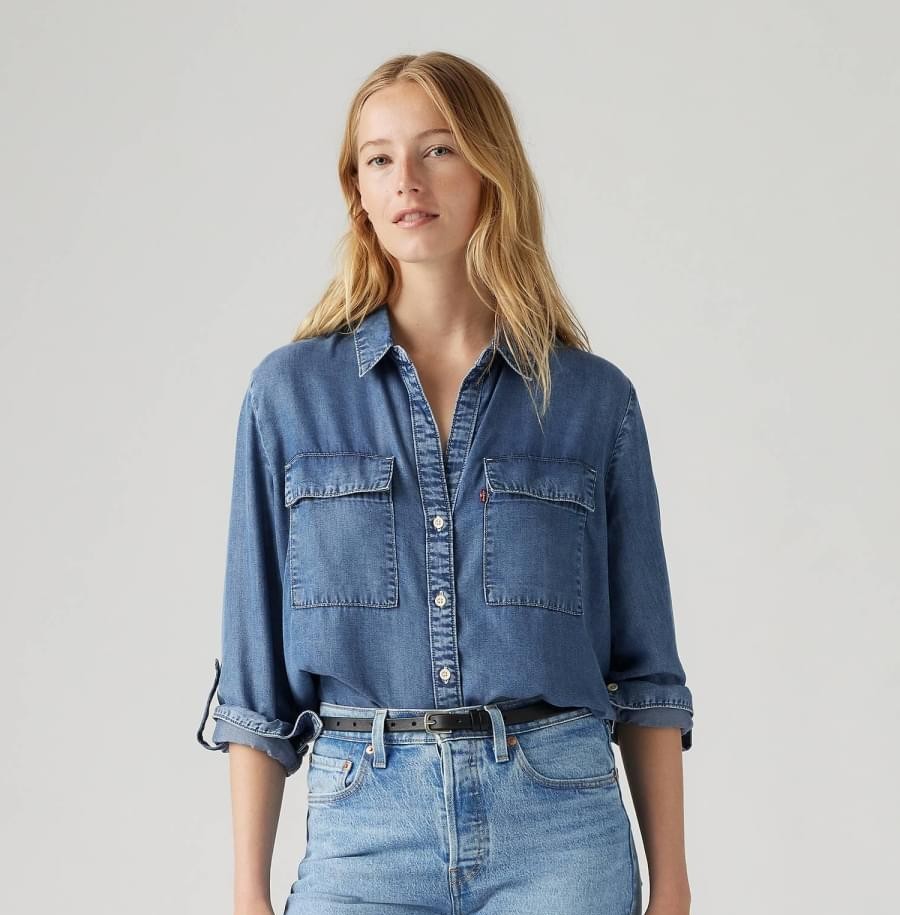 DOREEN UTILITY SHIRT IN PATCHES 2 