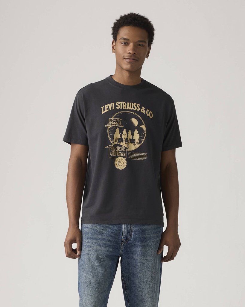 VINTAGE FIT GRAPHIC TEE ARCHVIAL SADDLE 