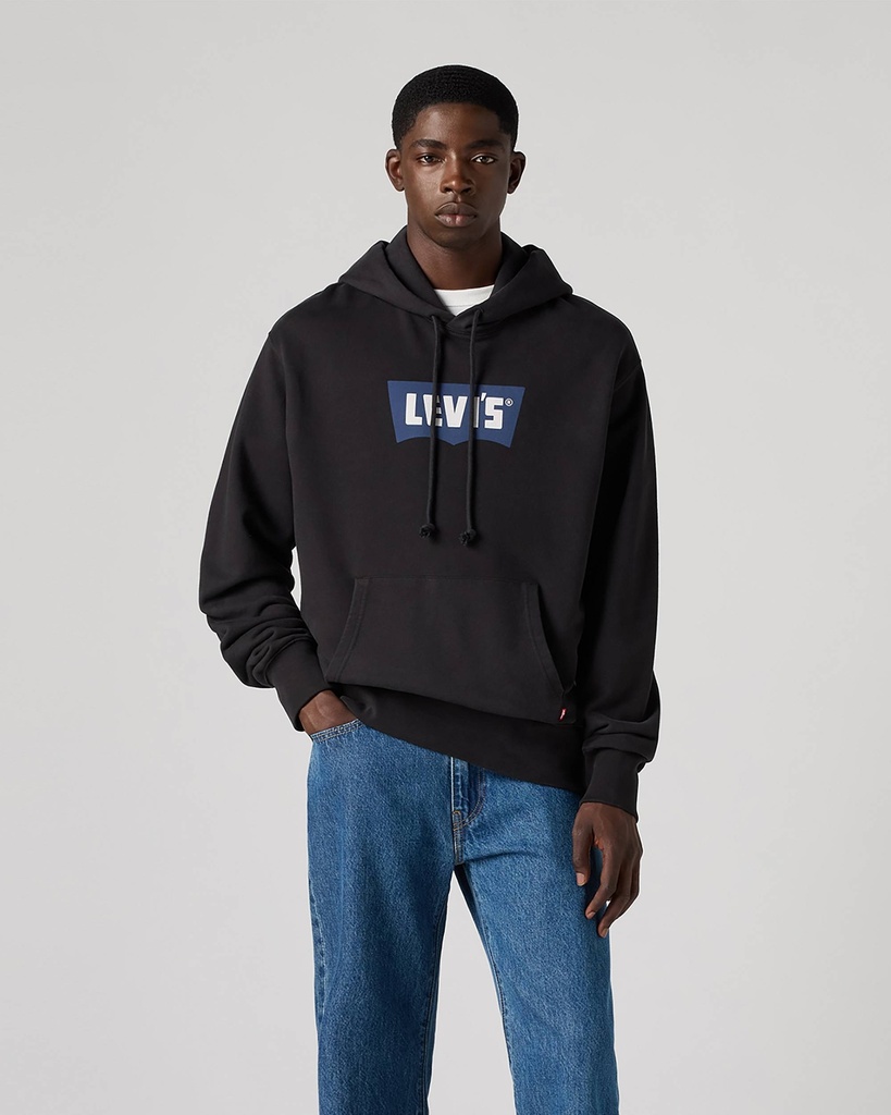 PREMIUM GRAPHIC HOODIE VTG BW LOGO THRE 
