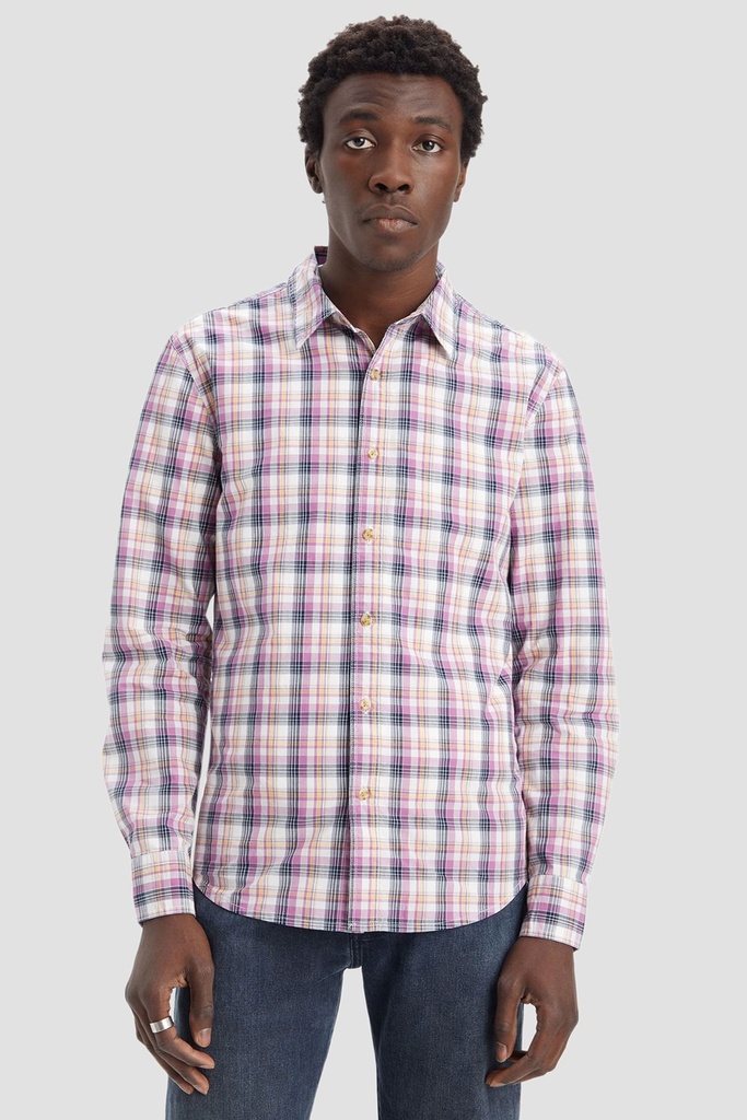 LS BATTERY HM SHIRT SLIM GEORGE PLAID D