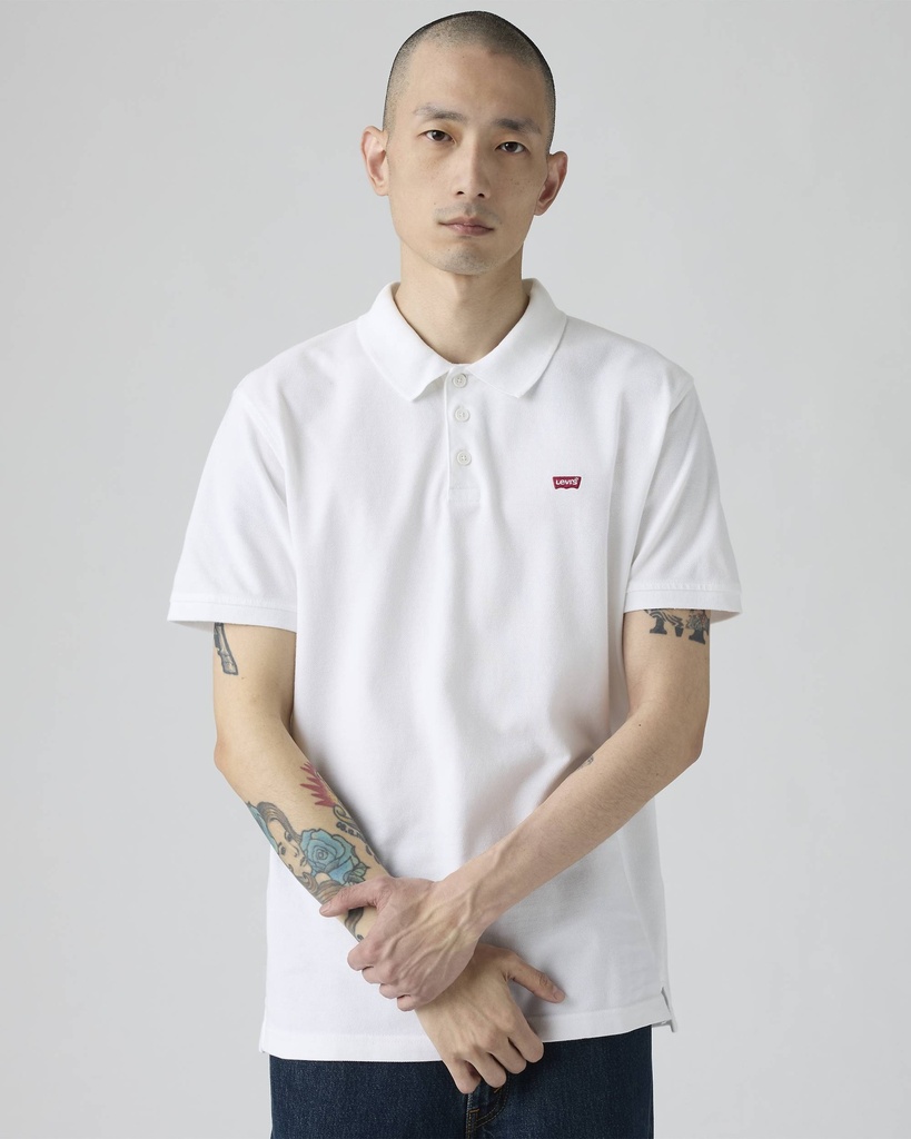LEVIS HM POLO WHITE + PIQUE 