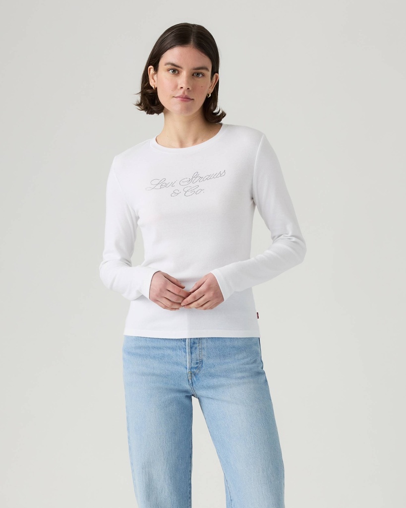 GR ESSENTIAL LS TEE RHINESTONE SCRIPT B 