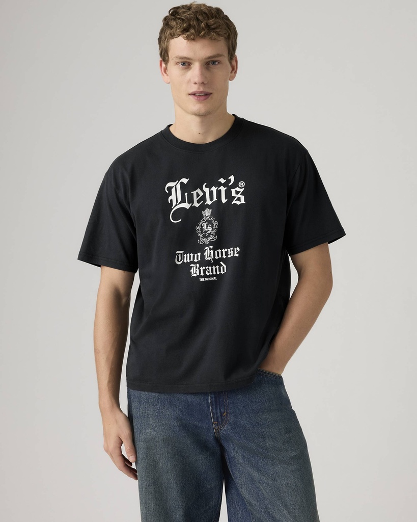 GR BOXY TEE GOTHIC LEVIS 2 JET BLACK GR 