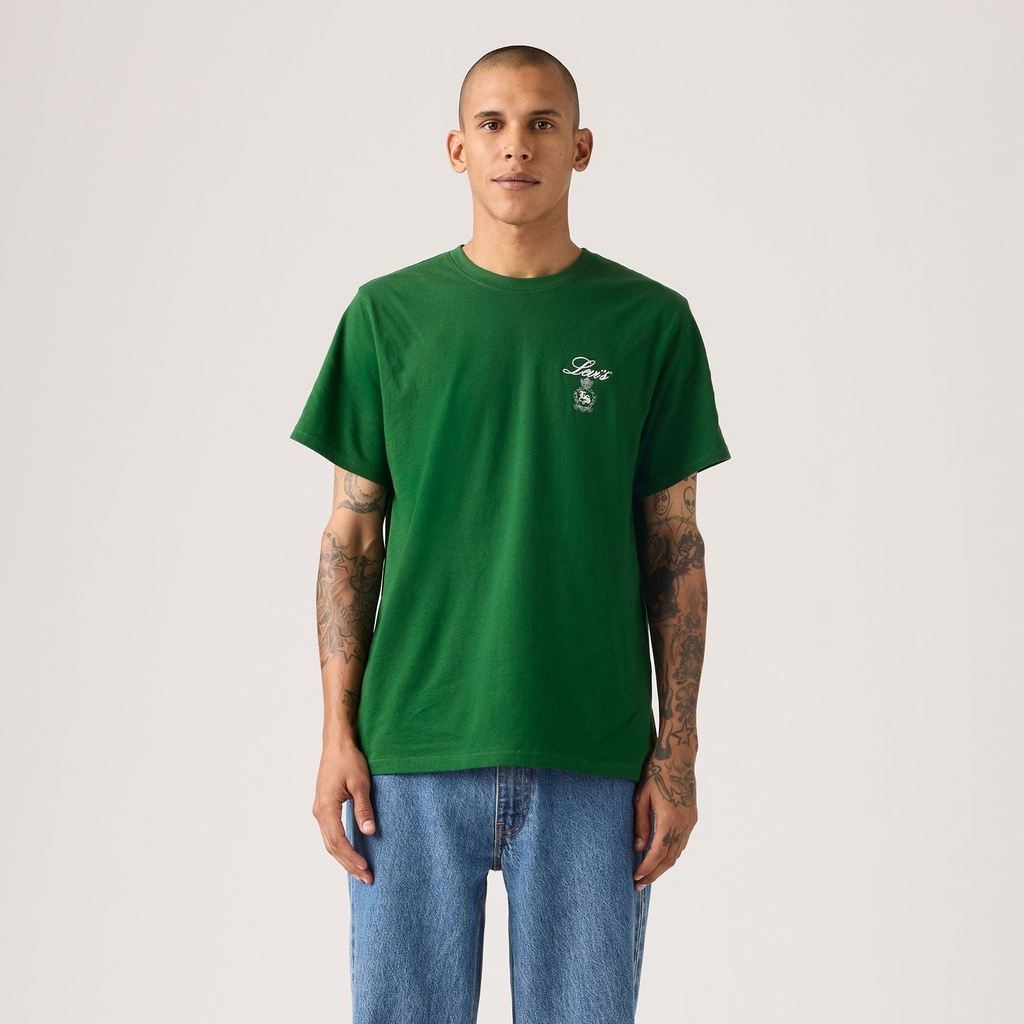 SS RELAXED FIT TEE LEVIS SCRIPT EDEN 
