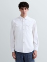 Camicia 5 OZ WHITE RECYCLED COTTON TWILL WHITE 