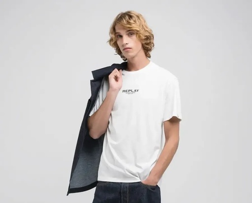 Replay T-Shirt BASIC JERSEY  PRINT T-SHIRT 30/1 