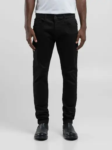 ANBASS SLIM-FIT JEANS Hyperflex Forever Dark