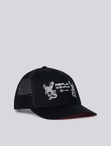 [AX4344-000-A0406-0098] Cappello COTTON TWILL + MESH 0098 