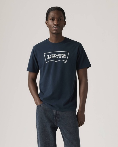 GRAPHIC CREWNECK TEE SSNL BW ROPE NAVY 