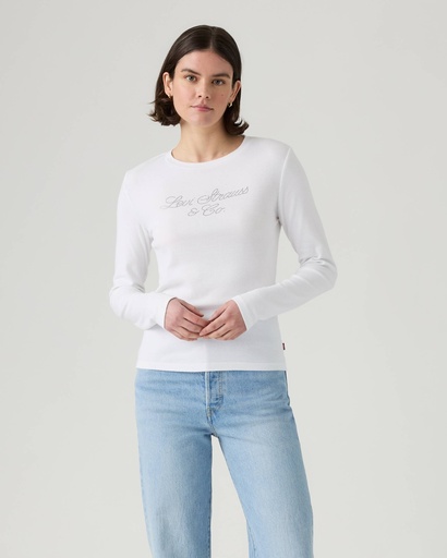 GR ESSENTIAL LS TEE RHINESTONE SCRIPT B 