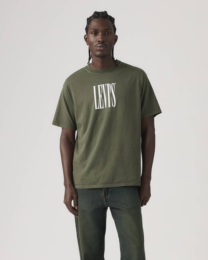 VINTAGE FIT GRAPHIC TEE STRETCHED SERIF 