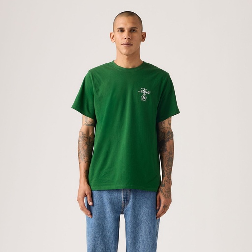 SS RELAXED FIT TEE LEVIS SCRIPT EDEN 