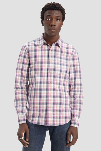 LS BATTERY HM SHIRT SLIM GEORGE PLAID D