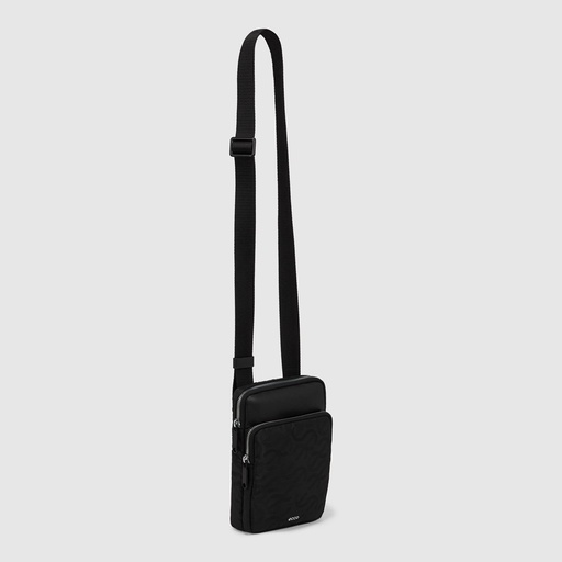 [910763090000] ECCO Flat Pouch Black Wave