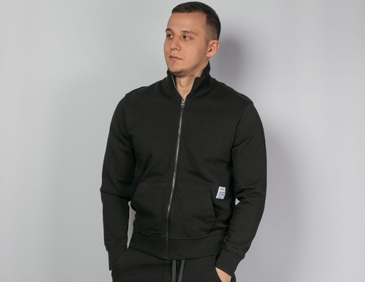 Felpa P.DYED COTTON FLEECE Full-zip high-neck sweatshirt