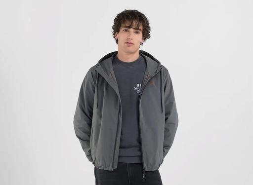 Giubbotto MICRO POLY OXFORD Hoodie Jacket