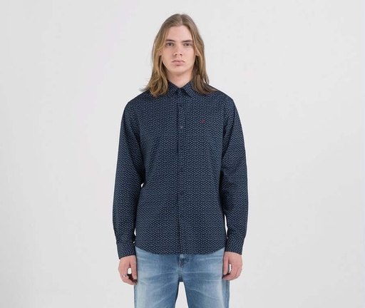 Camicia ALL OVER PRINTED STRETCH POPELINE 