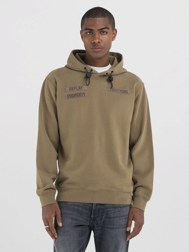 REPLAY Felpa PEACH HAND COTTON FLEECE 